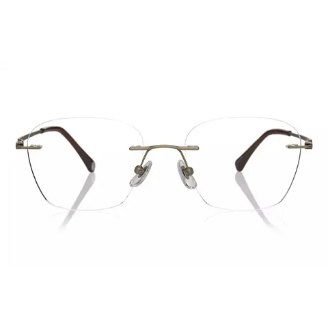 OWNDAYS | AIR Silver Rimless Rectangle left side
